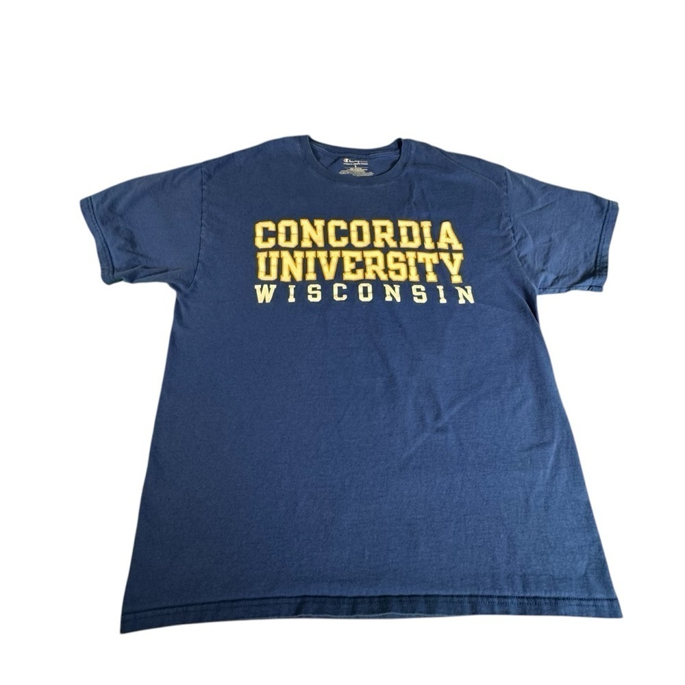 Concordia University Wisconsin Champion T-Shirt Men's L Cotton Short Sleeve Tee